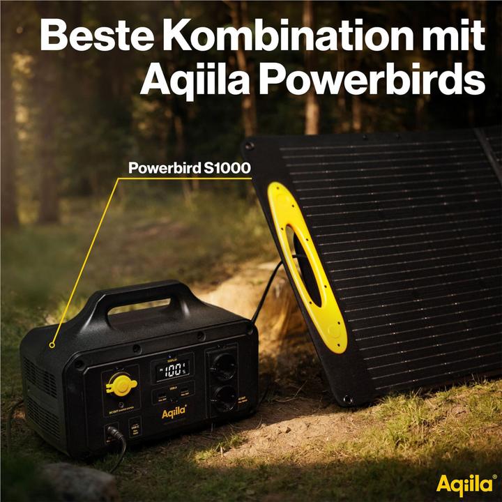 Actual product image Aqiila Sunbird P56 - Foldable solar panel (56 W, 1.34 kg)