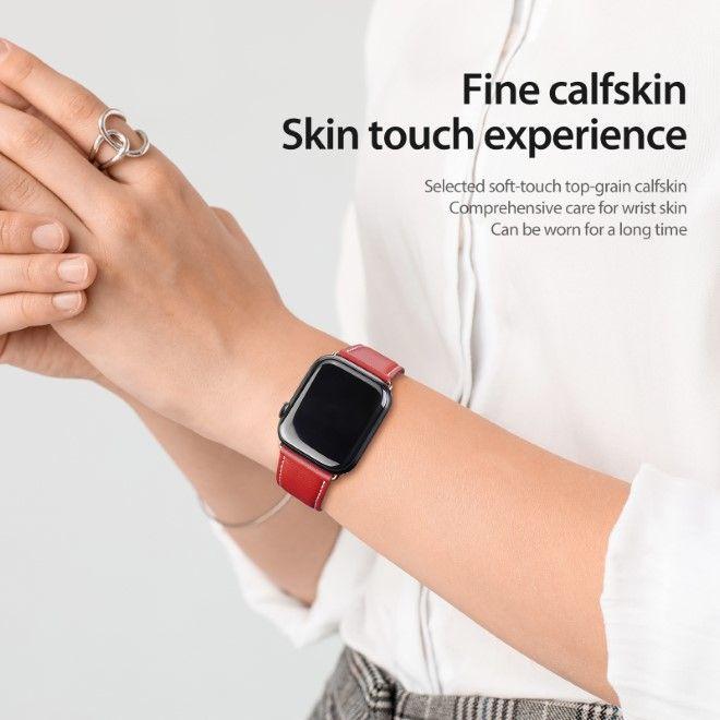 Produktbild Dux Ducis YA Armband (38 mm, 40 mm, 41 mm, Echtleder, Apple Watch Series 3, Apple Watch Series 4, Apple Watch Series 5, Apple Watch Series 6, Apple Watch Series 7, Apple Watch Series 8, Apple Watch Series 9, Apple Watch SE, Apple Watch Series 1, Apple Watch Series 2)
