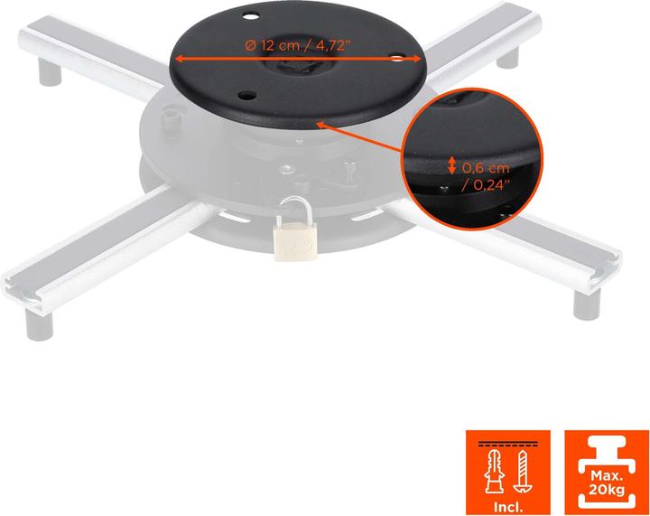 Immagine prodotto Celexon PS Ultraflat - Supporto per proiettore (Soffitto)