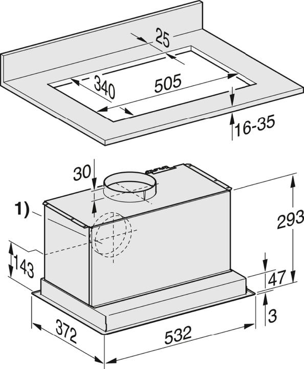 Actual product image Miele DA 2558 ED CH (Hut ventilator)