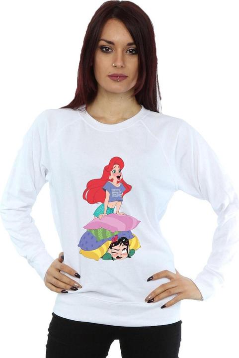 Actual product image Disney Womens/Ladies Wreck It Ralph Ariel And Vanellope Sweatshirt (S)