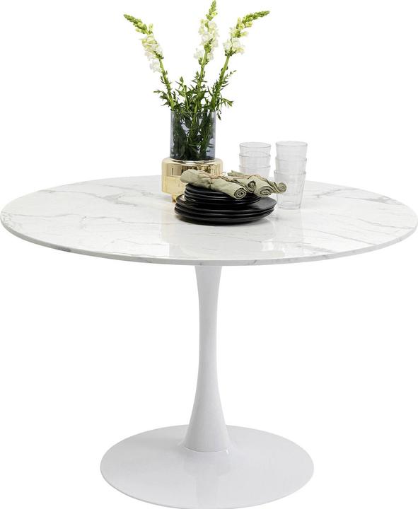 Produktbild Kare Design Tisch Schickeria Marmor Weiss Ø110cm (110 x 110 x 74 cm)