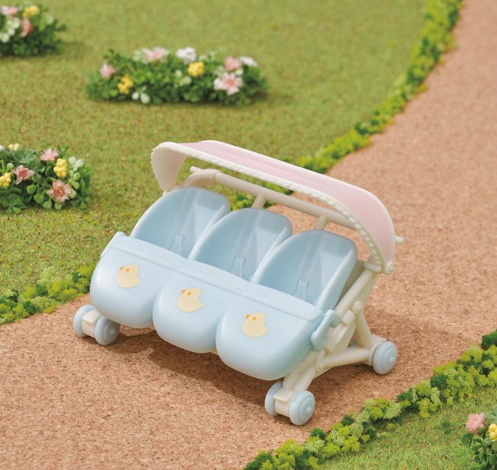 Immagine prodotto Sylvanian Families Passeggino per tre gemelli