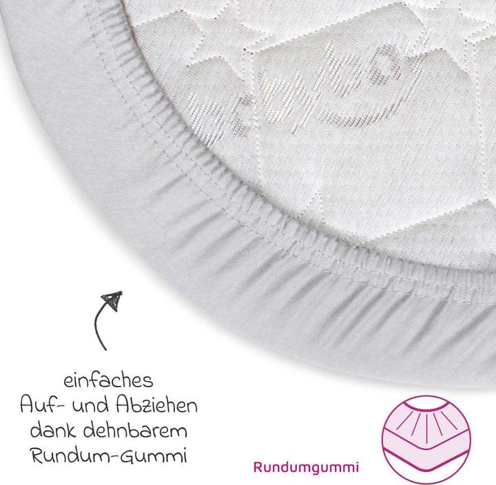 Actual product image Babybay Fitted sheet Fitted sheet 2-pack deluxe made of jersey for