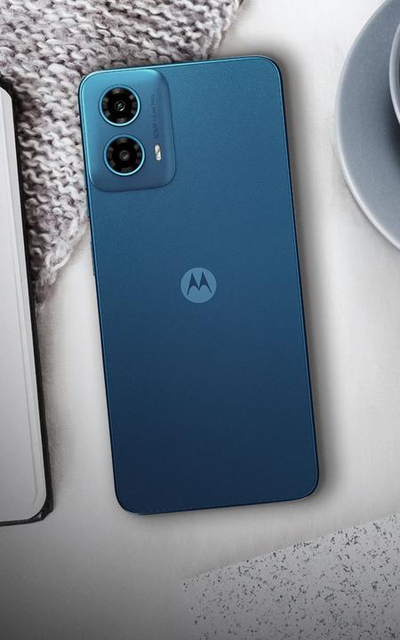Actual product image Motorola Moto G34 DE (128 GB, Ice Blue, 6.50", SIM + eSIM, 50 Mpx, 5G)