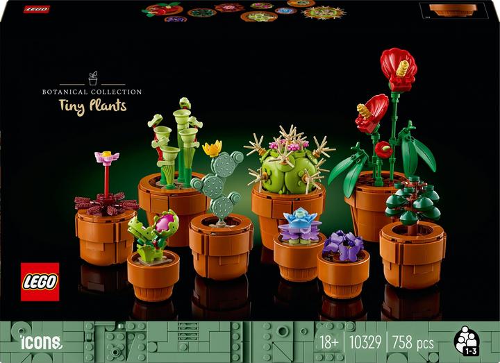 Image du produit LEGO (R) ICONS 10329 (4 pièces) Petites plantes (10329, LEGO Botanical)