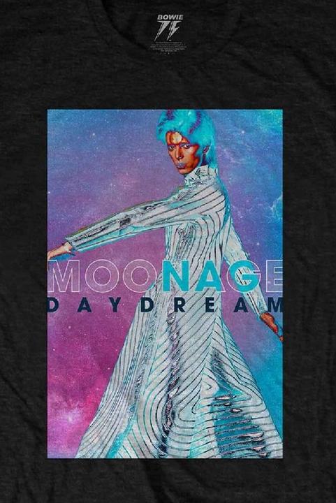 Actual product image David Bowie Unisex Adult Moonage Space Cotton T-Shirt (M)