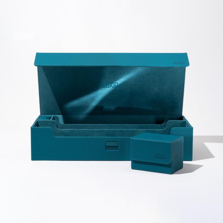 Image du produit Ultimate Guard Boîte à cartes XenoSkin Superhive 550+ bleu pétrole