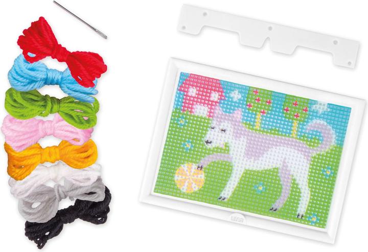 Actual product image Lena Embroidery picture dog