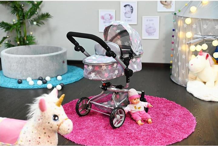 Image du produit Knorrtoys Puppenwagen Boonk - "star grey pink"