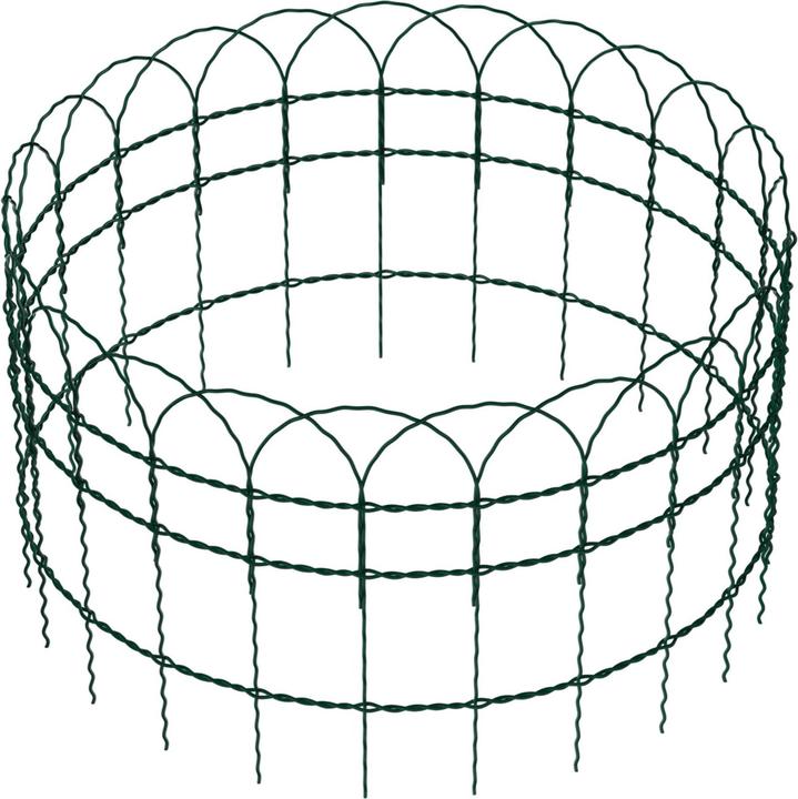 Wiltec Gartenzaun 0,65x25m Maschendrahtzaun Stahl PVC-beschichtet Drahtzaun