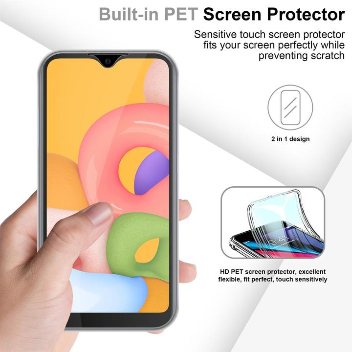 Produktbild Cadorabo TPU 360 Grad Case Cover (Samsung Galaxy A01)