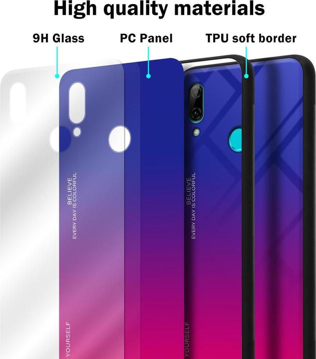 Productafbeelding Cadorabo TPU 2 kleuren glasdekking (Huawei P Smart (2019))