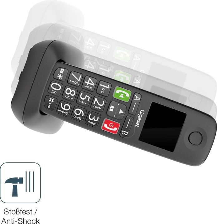 Produktbild Dipos Anti-Shock Displayschutz 9H (1 Stück, Gigaset GS290)