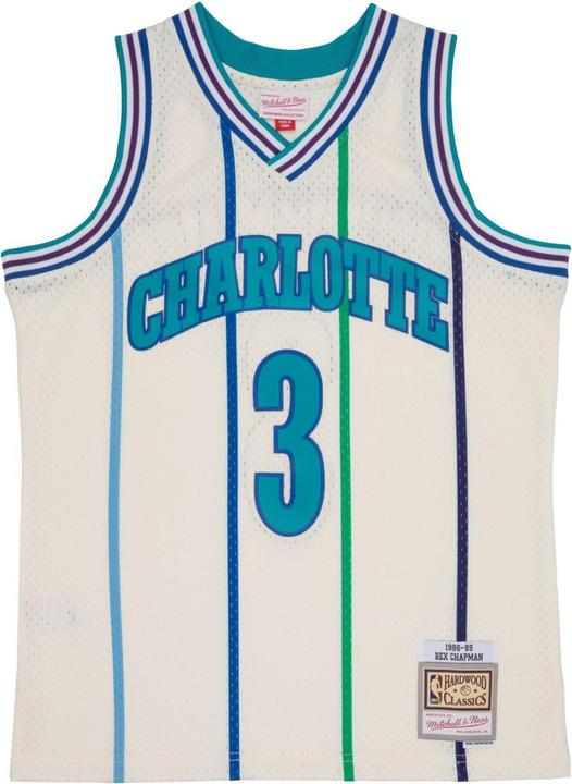 Immagine prodotto Mitchell & Ness Maglia Swingman Charlotte Hornets OFF-WHITE Rex Chapman (L)