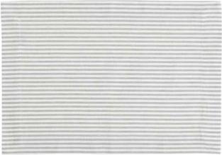 Actual product image Linen & More Striped place mats, set of 4, light grey (4 x)