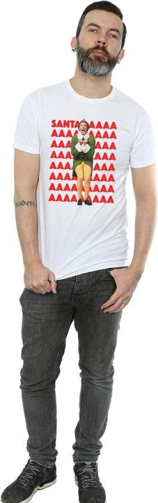 Actual product image Elf Mens Buddy Santa Scream T-Shirt (S)