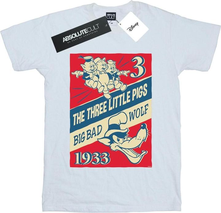 Image du produit Disney - T-shirt THREE LITTLE PIGS AND THE BIG BAD WOLF - Homme (XL)