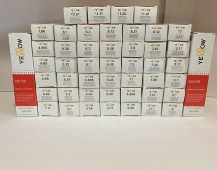 Alfaparf Gelbe permanente Haarfarbe Creme mit Arganöl 3,4 Oz