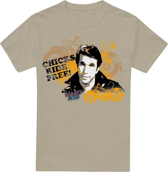 Happy Days Chicks Ride Free TShirt