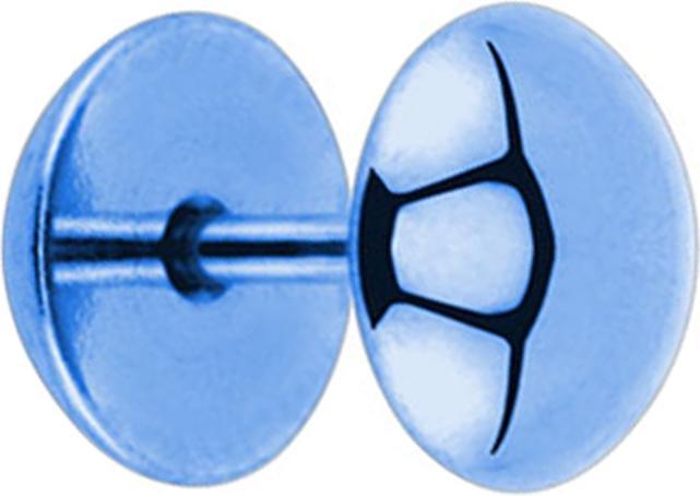 Immagine prodotto Star Piercing Fake Plug Halbkugel hellblau (Acciaio chirurgico 316L, senza ottone)