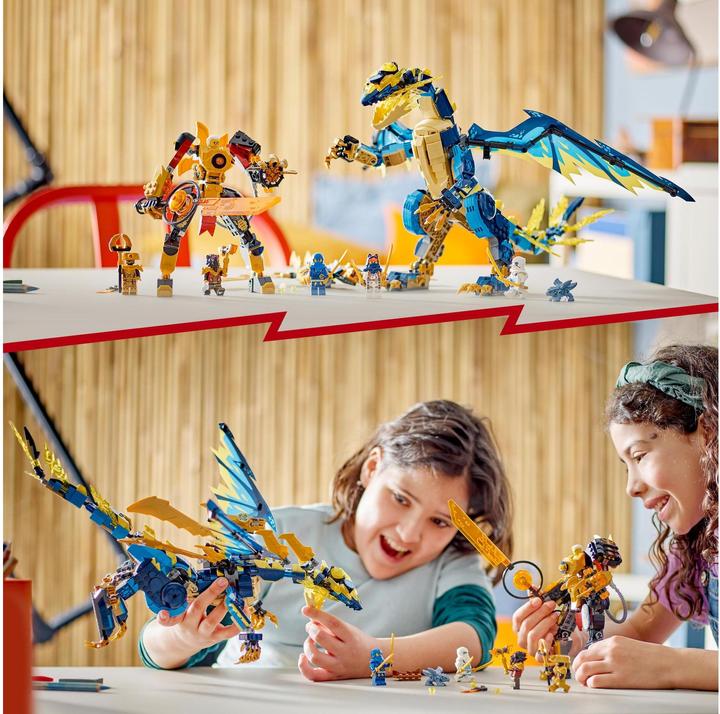 Produktbild LEGO Kaiserliches Mech-Duell gegen den Elementardrachen (71796, LEGO Ninjago)