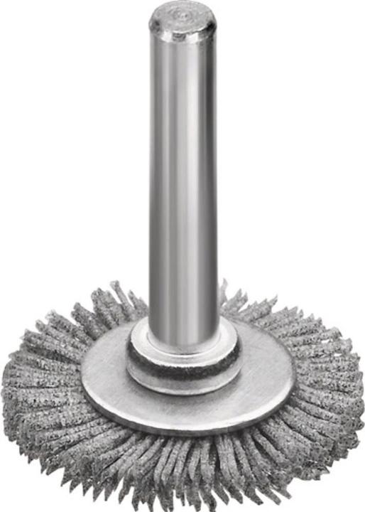 Produktbild Lessmann Rundbürste Ø 30 mm Schaft 6 mm SiC Schleifborsten Körnung 320 6 mm 18000 min-¹ (320)
