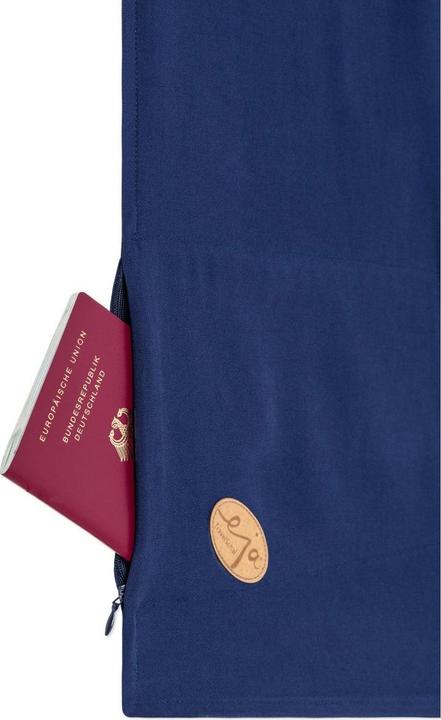 Image du produit eja Travel Schal Travel Foulard avec protège-dents Darkblue (Cadenas + étiquette pour bagage)