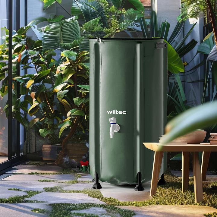 Produktbild Wiltec Regentonne faltbar 100l Regenwassertonne Wassertank Regenfass Wassertonne (100 l)