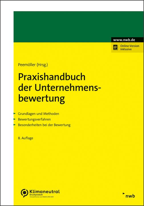 Immagine prodotto Praxishandbuch der Unternehmensbewertung (Tedesco, Thomas Zollner, Nils Rullkötter, Florian Hildesheim, Jens Freiberg, Wolfgang Ballwieser, 2023)