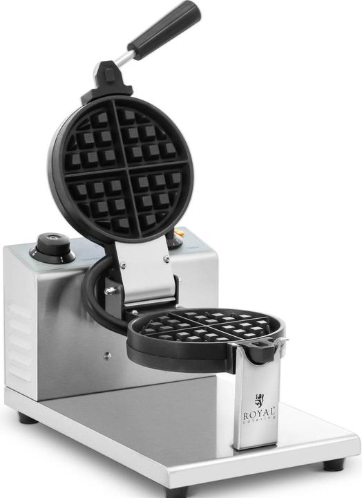Image du produit Royal Catering Gaufrier professionnel - rond - 4 petites gaufres - 1200 W -