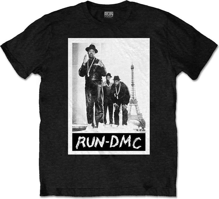 Actual product image Run DMC Unisex Adult Paris Photograph Cotton T-Shirt (XXL)