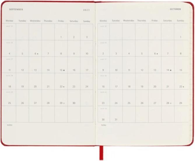Produktbild Moleskine Notizkalender (A6, Pocket, Englisch)