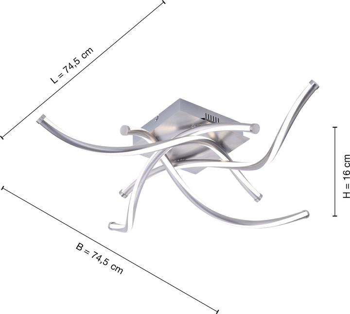 Image du produit Paul Neuhaus Q Plafonnier et applique LED Q-MALINA fixe 50 W Blanc chaud