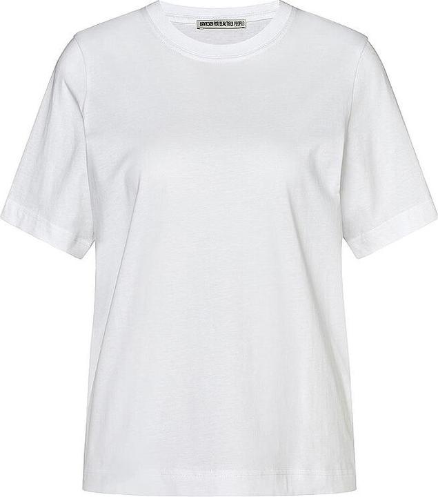 Drykorn Jersey T-Shirt Kirani Round Neck White