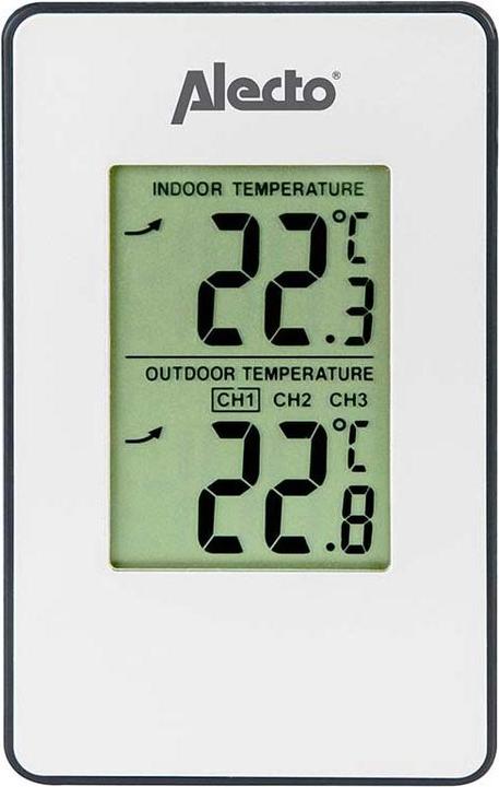 Alecto WS-1050 Wetterstation mit Aussensensor (Weiss)