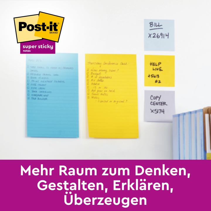 Actual product image Post-it Super Sticky Carnival (101 x 152 mm)