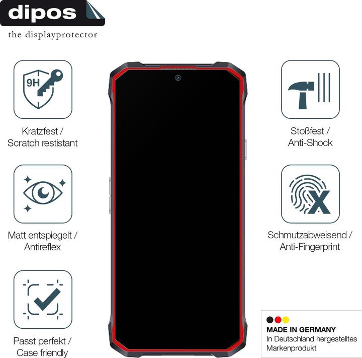 Image du produit Dipos Anti-Shock Film de Protection d’écran Anti-reflet (1 pièce(s), Hotwav Cyber 7)