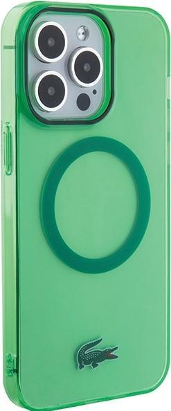 Image du produit Lacoste LCHMP15XULON iPhone 15 Pro Max 6.7" zielony/green étui rigide transparent MagSafe (Apple iPhone 15 Pro Max)