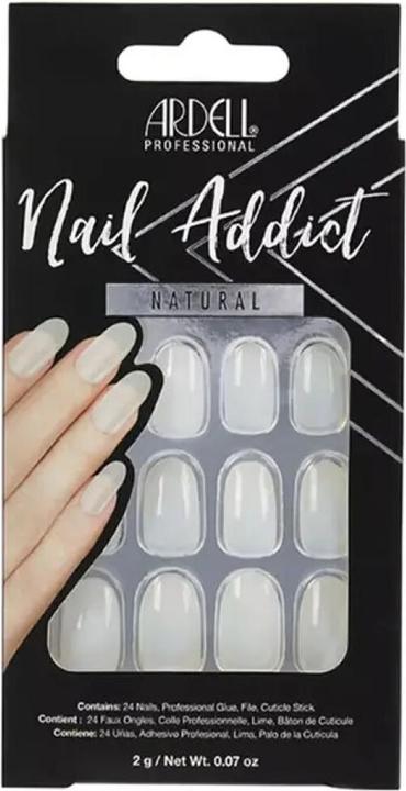 Ardell Nail Addict - Nail Addict Ovale Naturel (Ustensiles à ongles, Blanc)