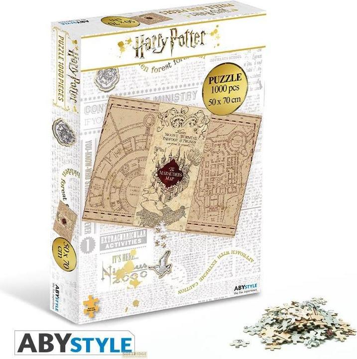Actual product image ABYstyle Harry Potter: The Marauder's Map (1000 pieces) (1000 pieces)