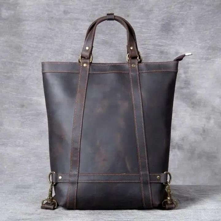 Image du produit Only-Bags.Store Sac à dos en cuir fait main, sacoche en cuir Tote