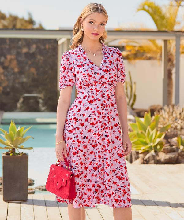 Image du produit Joe Browns Floral V-Neck Short Sleeve Midi Dress (14)