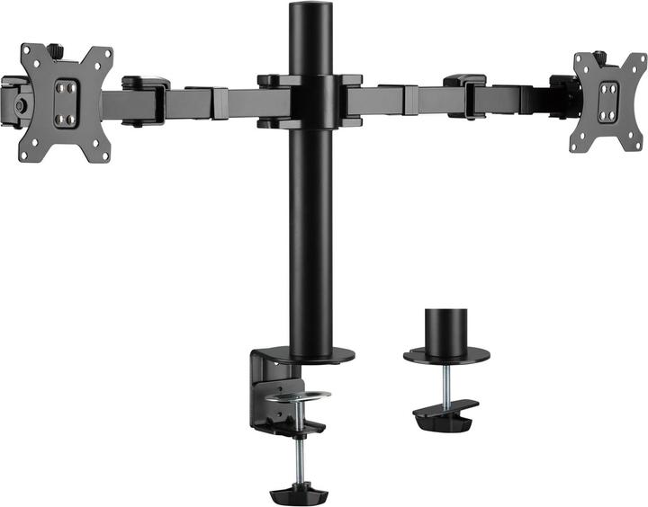 Produktbild LogiLink 2-Fach Monitorhalterung 17 - 32"Ärmlaenge verstellbar (Tisch, 32.01")