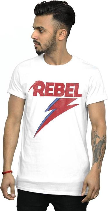 Immagine prodotto David Bowie Distressed Rebel Maglietta Uomo (XXL)