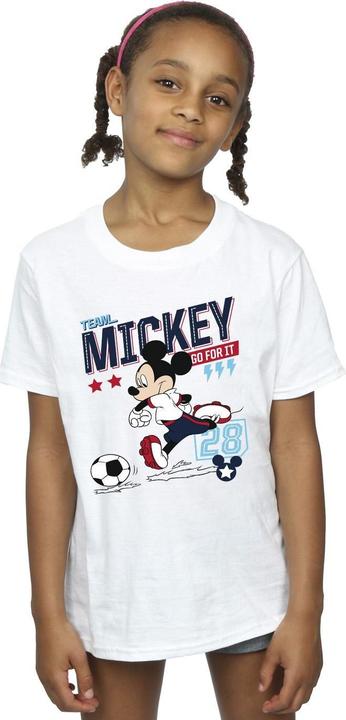 Immagine prodotto Disney Mickey Mouse Team Mickey Football Maglietta Ragazze (128)