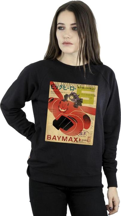 Produktbild Disney Big Hero 6 Baymax Flying Baymax Newspaper Sweatshirt (L)