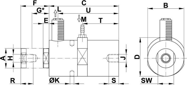 Actual product image NV Piston vibrators NTK series