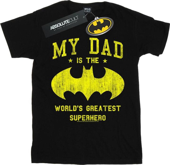 Immagine prodotto Batman My Dad Is A Superhero Maglietta Ragazze (116)