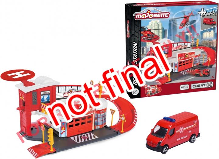 Actual product image Majorette Creatix Rescue Station + 1 vehicle